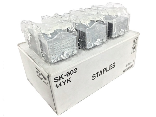 Genuine Konica Minolta SK-602 (14YK) Staple Cartridge, 5K Yield, 3 Cartridge