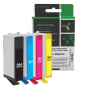 Clover Imaging Remanufactured Black, Cyan, Magenta, Yellow Ink Cartridges for HP 564 4-Pack
