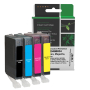 Clover Imaging Remanufactured Black, Cyan, Magenta, Yellow Ink Cartridges for Canon CLI-221 4-Pack