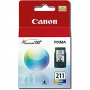 Canon Genuine OEM 2976B001 CL-211 (CL211) Color Inkjet Cartridge (244 YLD)