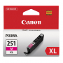 Canon Genuine OEM 6450B001 (CLI251XL) CLI-251XL Magenta Inkjet Cartridge
