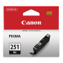 Canon Genuine OEM 6513B001 (CLI251) CLI-251 Black Inkjet Cartridge