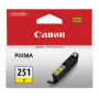 Canon Genuine OEM 6516B001 (CLI251) CLI-251 Yellow Inkjet Cartridge