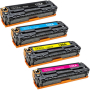 Compatible HP 128A Toner Cartridge Set (CE320A, CE321A, CE322A, CE323A)