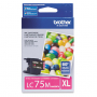 Brother LC75M Ink Cartridge, High Yield - Magenta (Genuine)