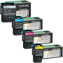 Lexmark Original C540A1 Toner Cartridge Set (C540A1CG, C540A1KG, C540A1MG, C540A1YG)