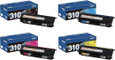 Brother Genuine OEM TN-310 Toner Cartridges, Full Set (BK,C,M,Y)
