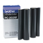 Brother PC-202RF Thermal Transfer Refill Rolls,  2/Pack - Black (Genuine)