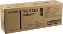 Genuine Kyocera Mita TK-512C (1T02F3CUS0) Toner Cartridge, Cyan 8K Yield