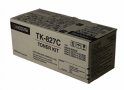 Genuine Kyocera Mita TK-827C (1T02FZCUS0) Toner Cartridge, Cyan 7K Yield