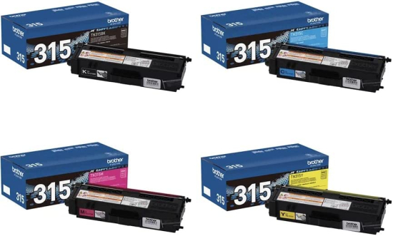 Brother TN-315 High Yield Toner Cartridge Set Colors Only (CMY