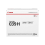 Genuine Canon 039H (0288C001AA) Toner Cartridge, Black 25K High Yield