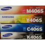 Genuine Samsung CLT-406S Toner Cartridge Set (CLT-K406S, CLT-C406S, CLT-M406S, CLT-Y406S)