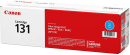 Original Canon 131 (6271B001AA) Toner Cartridge, Cyan 1.5K Yield