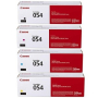 Geunine Canon 054 Toner Cartridge Set, Standard Yield (BK,C,M,Y)