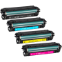 Remanufactured HP 508X Toner Cartridge Set (CF360X, CF361X, CF362X, CF363X)