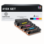 Compatible HP 410X Toner Cartridge Set (CF410X, CF411X, CF412X, CF413X)