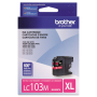 Brother Genuine OEM LC103M (LC-103M) High Yield Magenta Inkjet Cartridge (600 YLD)