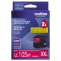 Brother LC-105M Ink Cartridge, Extra High Yield - Magenta (Genuine)