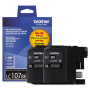 Brother LC1072PKS Ink Cartridge, Extra High Yield, 2/Pack - Black (Genuine)
