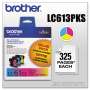 Brother Genuine OEM LC613PKS (LC-613PKS) Rainbow Inkjet Pack LC-61C, LC-61M, LC-61Y  