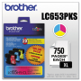 Brother Genuine OEM LC65HYC, LC65HYM, LC65HYY (LC-65HYC, LC-65HYM, LC-65HYY) Combo 3-Pack