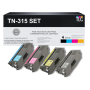 Compatible Brother TN-315 Toner Cartridges, Full Set (BK,C,M,Y)