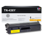 Compatible Brother TN436 (TN436Y) Toner Cartridge, Yellow 6.5K Super High Yield