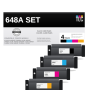 Compatible HP 647A and HP 648A Toner Combo (CE260A, CE261A, CE262A, CE263A)