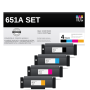 Compatible HP 651A Toner Cartridge Set (CE340A, CE341A, CE342A, CE343A)