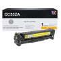 Compatible HP 304A (CC532A) Toner Cartridge, Yellow 2.8K Yield