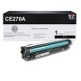 Compaitible HP 650A (CE270A) Toner Cartridge, Black 13.5K Yield