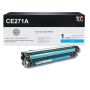 Compaitible HP 650A (CE271A) Toner Cartridge, Cyan 15K Yield
