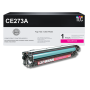 Compaitible HP 650A (CE273A) Toner Cartridge, Magenta 15K Yield