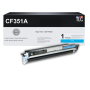 Compatible HP 130A (CF351A) Toner Cartridge, Cyan 1K Yield