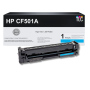 Compatible HP 202A (CF501A) Toner Cartridge, Cyan 1.3K Yield