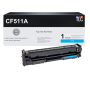Compatible HP 204A (CF511A) Toner Cartridge, Cyan (900 Pages)