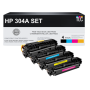 Compatible HP 304A Toner Cartridge Set (CC530A, CC531A, CC532A, CC533A)