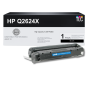 Compatible HP Q2624X (HP 24X) Toner Cartridge, High Yield - Black