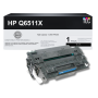 Compatible HP 11X (Q6511X) Toner Cartridge, Black 12K High Yield