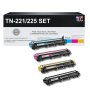 Compatibe Brother TN221/TN225 Toner Cartridge Set (BK,C,M,Y)