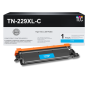 Compatible Brother TN229XLC High Yield Cyan Toner Cartridge 2300 Yield 
