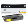 Compatible Brother TN336Y High Yield Yellow Toner Cartridge (3.5K YLD)