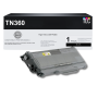 Compatible Brother TN360 (TN-360) High Yield Black Toner Cartridge (2.6K YLD)  