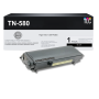 Compatible Brother TN580 (TN-580) Black High-Yield Toner Cartridge (7K YLD)