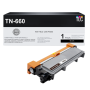 Compatible Brother TN660 (TN660, TN630) Toner Cartridge, Black 2.6K High Yield