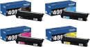 Genuine Brother TN431 Toner Cartridge Set (TN431BK, TN431C, TN431M, TN431Y)