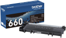 Genuine Brother TN660 Toner Cartridge, Black 2.6K High Yield