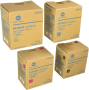 Genuine Konica Minolta TNP22 Toner Set (TNP22K, TNP22C, TNP22M, TNP22Y)
