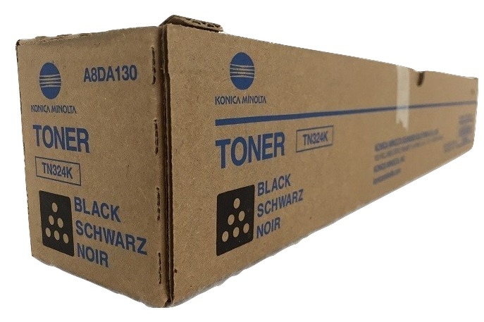 Genuine Konica Minolta TN324K (A8DA130) Toner Cartridge, Black 28K